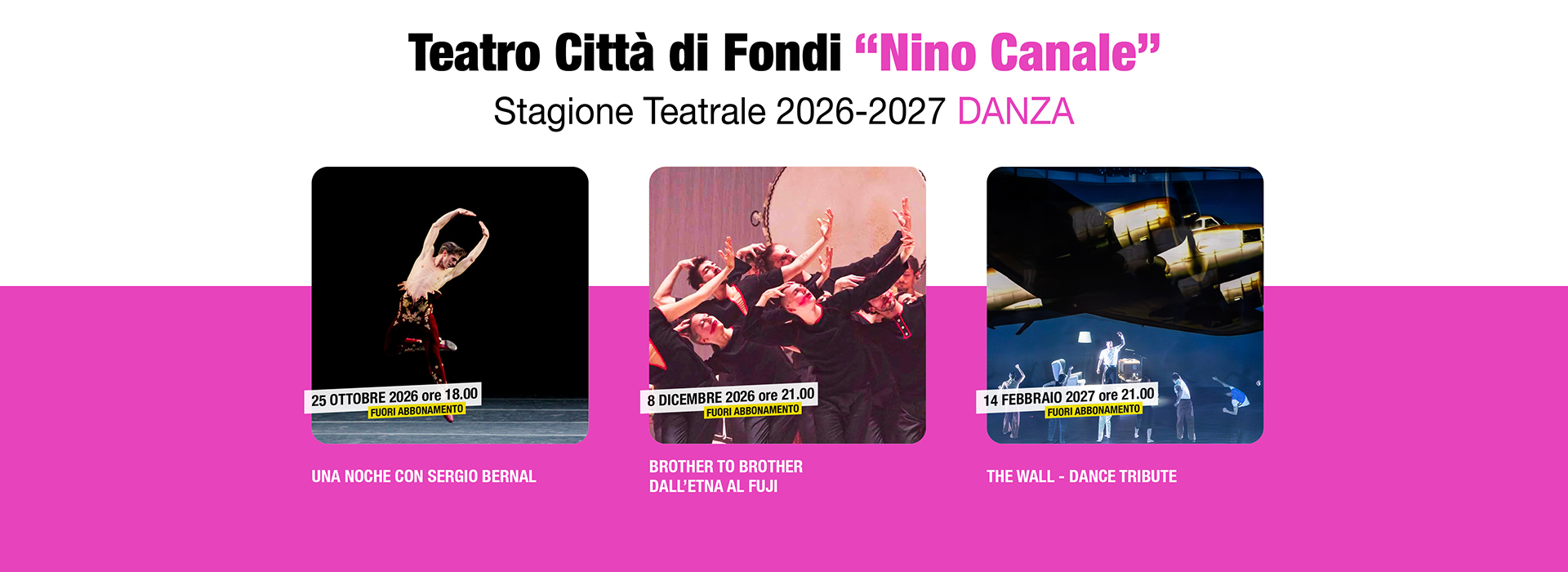 Danza - Teatro Città di Fondi "Nino Canale" - Stagione 2026-2027