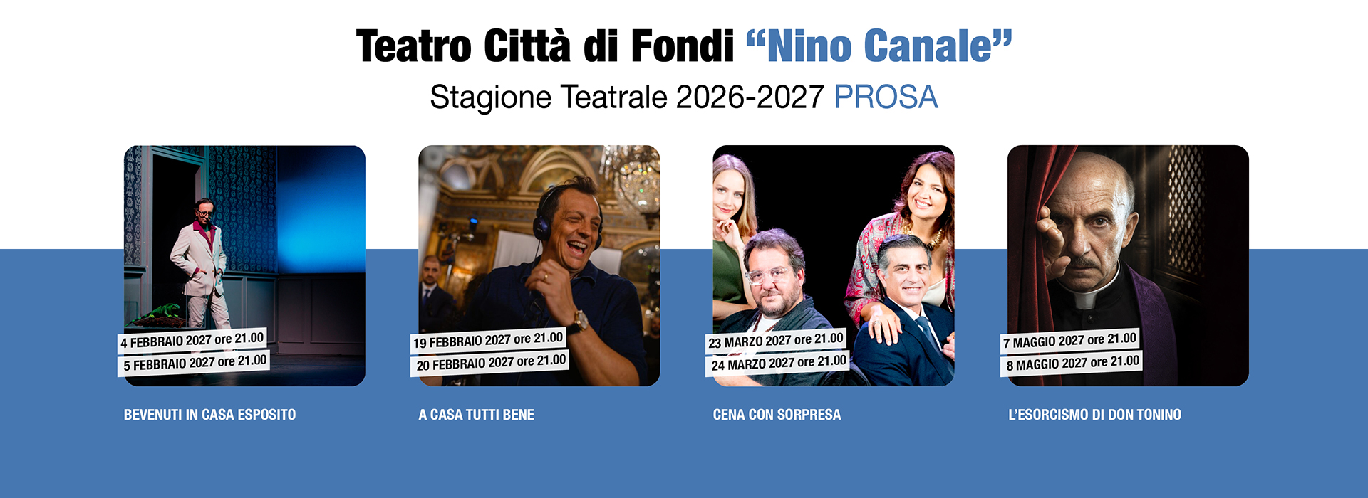 Prosa - Teatro Città di Fondi "Nino Canale" - Stagione 2026-2027